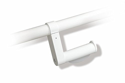 HEWI Aufrüstsatz WC-Papierhalter, zur Nachrüstung am HEWI Stangensystem und Stützklappgriffen der Serie 801, Farbe weiß - 801.50.010