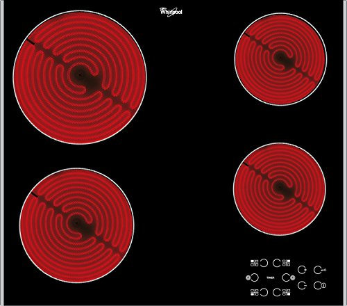 Whirlpool AKT8090LX Electric Hob, 60cm wide, 4 cooking zones, Stainless Steel