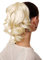 WIG ME UP JL-3023-613 Haarteil/Zopf gewellt halblang (35 cm) 1 Steckkamm + Gummizug Blond Platinblond