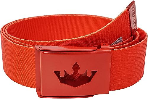 Meister Ceinture de Golf Web Player - Ajustable & Réversible - Rouge Équipe