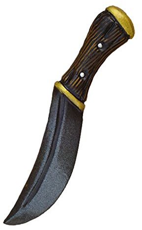 Elbenwald LARP Wurfmesser Hunter, 26 cm, Kunststoffgriff, Einweg, Beidhändig, für Kämpfen und Wandern