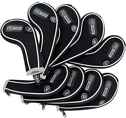 Protekt Zippy 3-SW Iron Headcover - Black/Silver