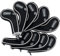 Protekt Zippy 3-SW Iron Headcover - Black/Silver