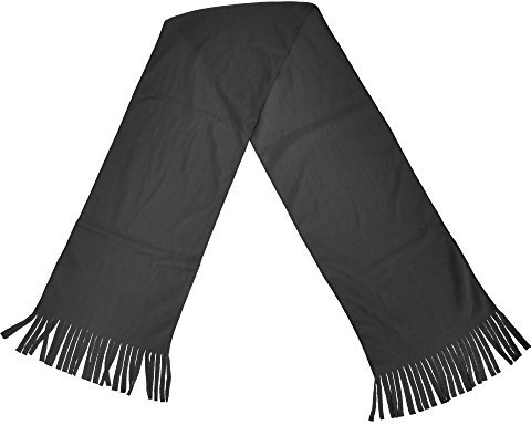 Result Unisex Fleeceschal/Winterschal/Schal mit Fransen (Einheitsgröße) (Kohlegrau)