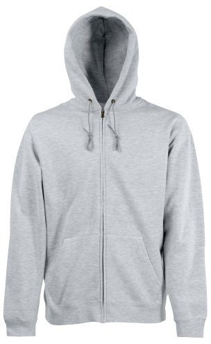 Fruit of the Loom Herren Hooded Sweatshirt, Matt, Grau (Grau), XL