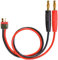 partCore Hochstrom Ladekabel Goldkontakt für T-Stecker kompatibel zu Deans-Buchsen 30cm Silikonkabel AWG 14 mit 4mm Goldkontakt-Steckern