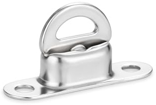 Lot de 10 bouchons à visser Nirosta pour œillets ovales 22,5 x 13,5 mm en acier inoxydable