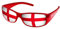Piersando Sonnenbrille Brille Fahne Fussball EM & WM Länderflagge Augen Fanartikel Land Flagge England