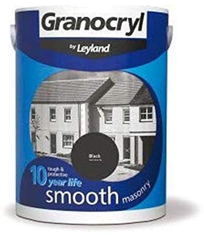 Granocryl by Leyland Smooth Masonry Paint - Black 2.5L