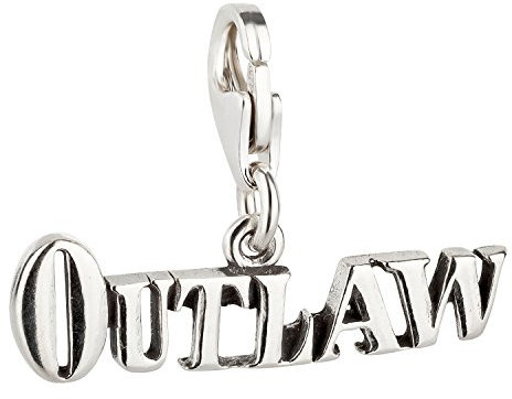 Charm Anhänger Outlaw aus 925 Sterling Silber (22x8mm)