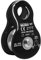 ALPIDEX Seilrolle Umlenkrolle 20 kN - Mobile Pulley Flaschenzug - für Seile bis 11 mm Durchmesser - EN12278, Farbe: Black