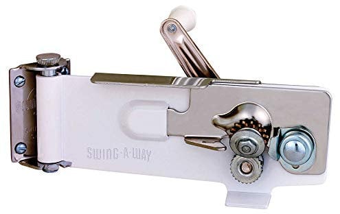 SwingAWay Mfg 609WH Wall Can Opener with Magnetic Lid Lifter, White