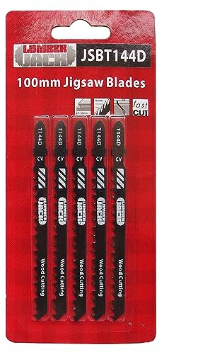 Lumberjack Jigsaw blades 5 piece set, High Carbon Steel T-Shank Jig Saw