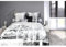 HNL Living Dale Mako-Satin-Bettwäsche 135x200 + 1x 80x80 Grau