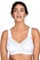 Reggiseno di Cotone Comodo Senza Ferretto Miss Mary Broderie Anglaise 9C White