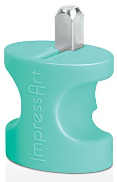 Tampon Coeur avec protège-doigts pour gravure métal - 6 mm