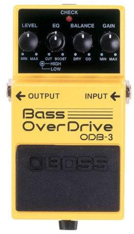 Pedal BOSS ODB-3 Bass Overdrive — Crujientes efectos de saturación para bajo