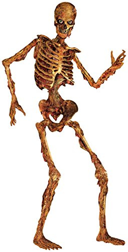 Beistled Gory Skeletons Photo Prop Backdrop, 6' Tall - Halloween Party Wall Decoration, Spooky Season Zombie Cut Out Decor