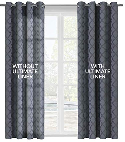 Ultimate Liner Multi Header Lining Window Dressing 45 x 88 in White