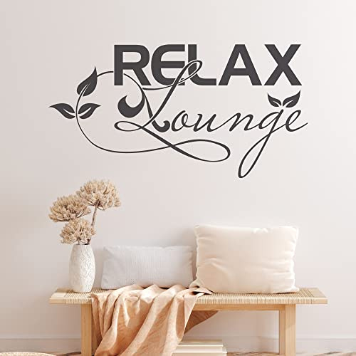 GRAZDesign Wandtattoo Bad Relax Lounge Wellness Wandaufkleber Badezimmer Wand Aufkleber - 78x40cm / 091 gold