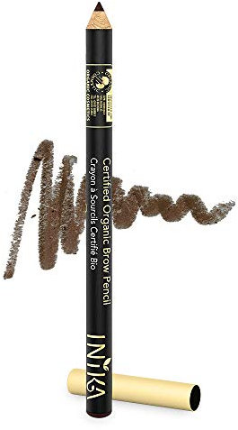 INIKA Certified Organic Brow Pencil, Dark Brunette