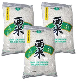 [ 3x 400g ] GOLDEN CHEF Tapioka Perlen ( kleine ) / Tapioca Pearl