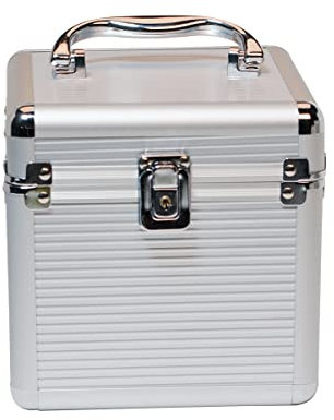 LogiLink UA0218 Aluminium Schutzkoffer für bis 4X 8,9 cm (3,5 Zoll) und 2X 6,4 cm (2,5 Zoll) HDDs