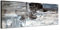 Augenblicke Wandbilder Keilrahmenbild Wandbild 150x50cm Kunstmalerei abstrakt braun grau