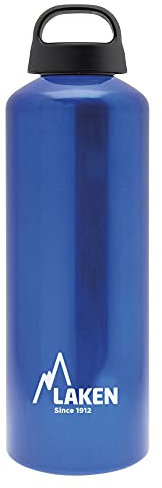 Laken Botella de Aluminio 1L Azul Classic (Boca Ancha)