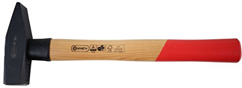 Connex Schlosserhammer 800 g, Holzstiel / Stielschutz / Hammer / Ingenieurhammer / Stahlhammer / Werkzeug / COX600800