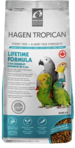 Tropican Mischfutter Granulat für Papageien, 820 g, 1er Pack (1 x 820 g)