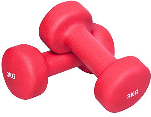 GORILLA SPORTS® Neopren Kurzhanteln - 2er Set, Hantelbaum, 2x0,5kg, 2x1kg, 2x2kg, 2x3kg, 2x4kg, 2x5kg, Hanteln, Hantelset, Dumbbells, Gymnastikhanteln, Kurzhantelständer (d) 6kg (2x3kg))