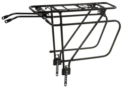 M-Wave Aluminium Gepäckträger Traveller High, verstellbar für 24-29, schwarz