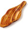 DAS OLIVENHOLZBRETT® Dekor-Schale in Blattform aus Olivenholz, längliche Form ca. 25cm