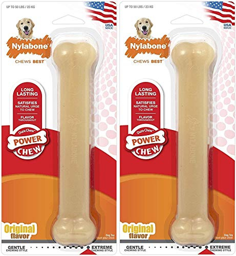 Nylabone Original Bone Dog Chew Toy [Set of 2] Size: Giant
