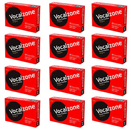 Vocalzone Original | Sore Throat Relief Pastilles | Multi-Pack (12 x 24)