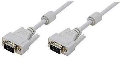 LogiLink CV0027 Câble VGA en ferrite core Mâle/Mâle 5 m Gris