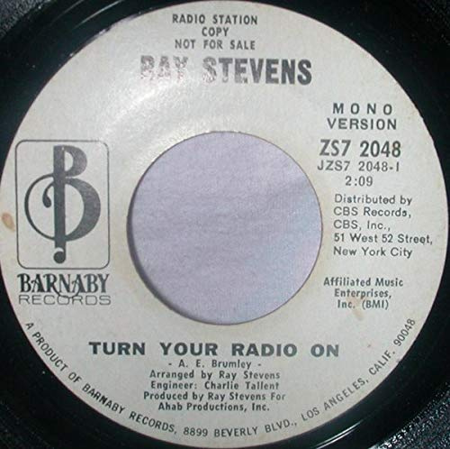 turn your radio on / loving you on paper 45 rpm single [Vinyl] RAY STEVENS