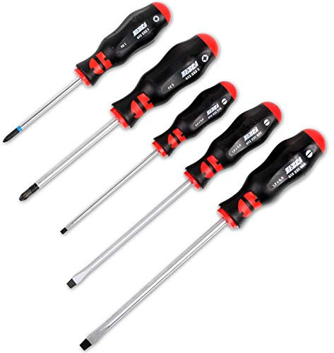 Würth Zebra Schraubendreher Satz 5 Teile Sechskant Schlüsselhilfe Schlagkappe Schlitz + PH 061393225