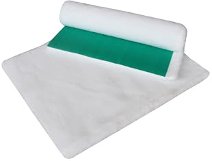 Vet Fleece Bedding | Vet Bed Original Greenback | Puppys and Dogs | Dog Bedding Ideal Whelping | 36 x 30 (0.90m x 0.75m) - White | Durable | Quick Drying | Washable | Whelping Mat | Dog Bed