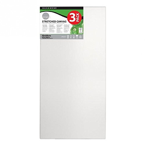 Simply 3er Pack bespannte Keilrahmen 30 x 60 cm