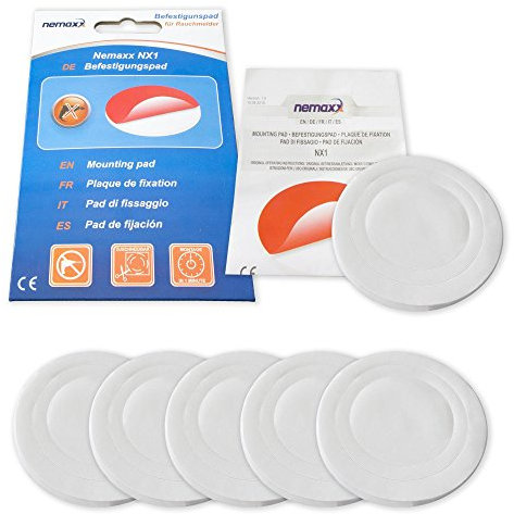 NEMAXX® 5X NX1 Quickfix Klebepad Befestigungspad Klebebefestigung für Rauchwarnmelder/Funkrauchmelder/Rauchmelder