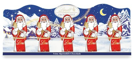 Lindt Schokolade mini-Weihnachtsmänner | 50 g | 3er Pack | Schokolade aus feinster Vollmilch | Schokoladen-Geschenk zu Weihnachten