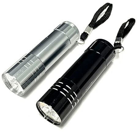 HAC24 Extrem Helle Taschenlampe Mit 3 Power Leds Std. inkl. Batterien Handlampe Aluminium