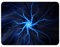 Silent Monsters Mauspad 240 x 200 mm Stoff Mousepad Blitz Gewitter, rutschfest & leise, für Gaming Büro Office Homeoffice - 24 x 20 cm Mouse Pad Mat - Mausunterlage klein für alle Maus Arten