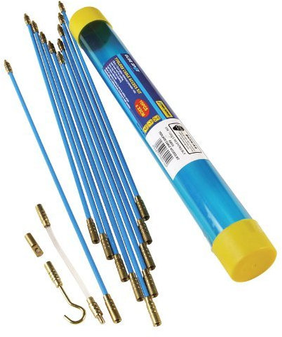 10 x 330m Cable Access Kit Toolbox Electricians Puller Pulling Rods Wires by BLUES-