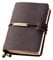 Refillable Handmade Travelers Notebook, Leather Travel Journal Notebook for Men & Women, Perfect for Writing, Gifts, Travelers, Small Size 5.2 x 4 Inches - Coffee
