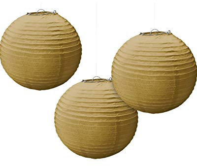 LANTERNS RND PPR GOLD