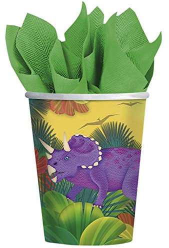 Amscan International Gobelet de fête sur le thème de la préhistoire 266 ml - Lot de 8