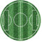 Dekora Decoración de Comestible para Pastel en Forma de Terreno de Fútbol, Multicolor, 20 cm, Papel